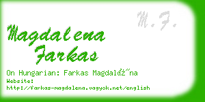 magdalena farkas business card